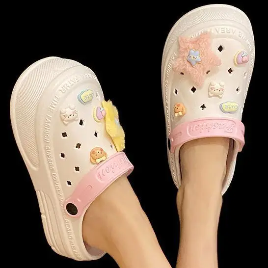 Women's Pink Star Baotou Sandals Summer - Image 6