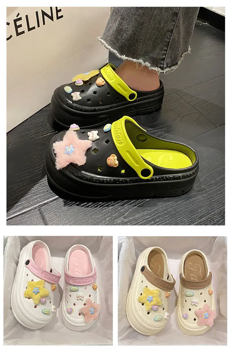 Women's Pink Star Baotou Sandals Summer — feature 15