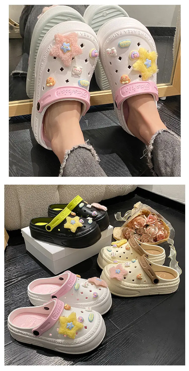 Women's Pink Star Baotou Sandals Summer — feature 20