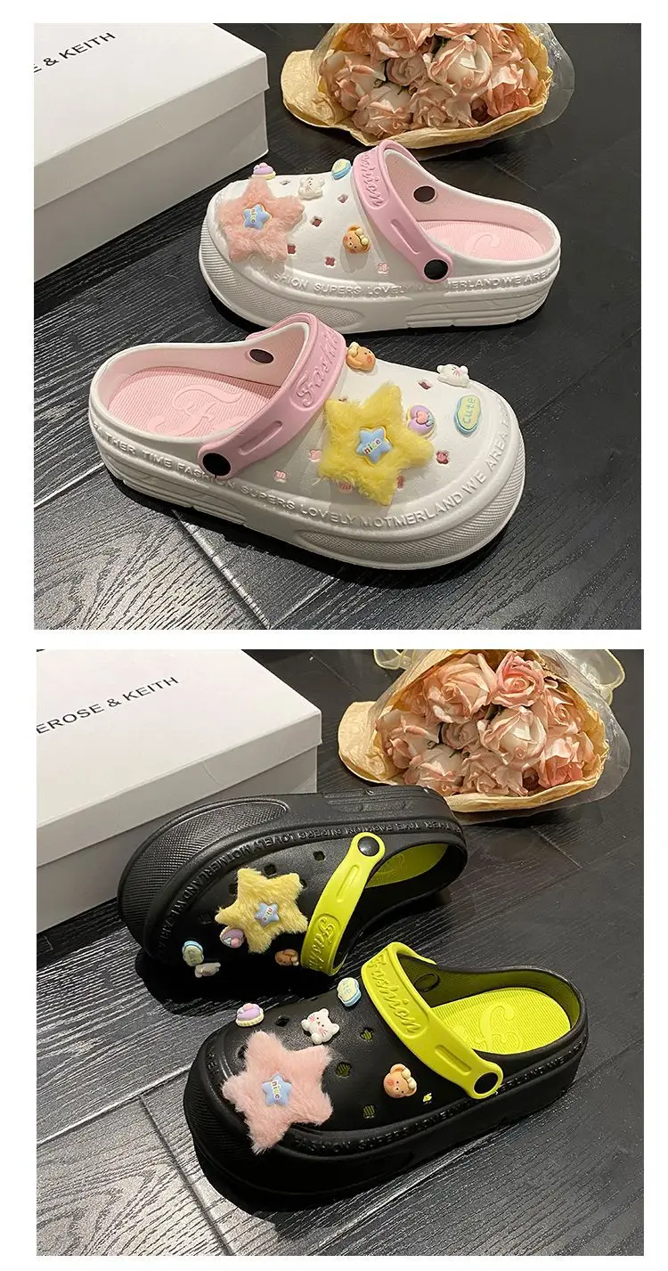 Women's Pink Star Baotou Sandals Summer — feature 23