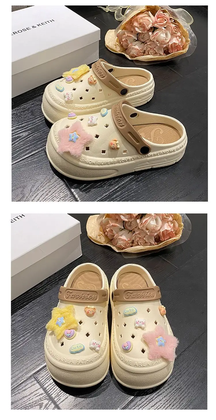 Women's Pink Star Baotou Sandals Summer — feature 24