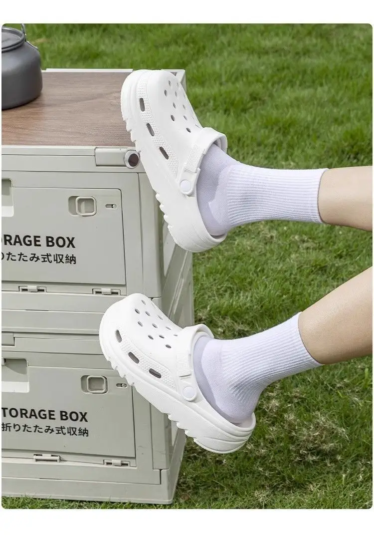 Women Croc Sandals White Thick Soled Non-Slip Summer — feature 27