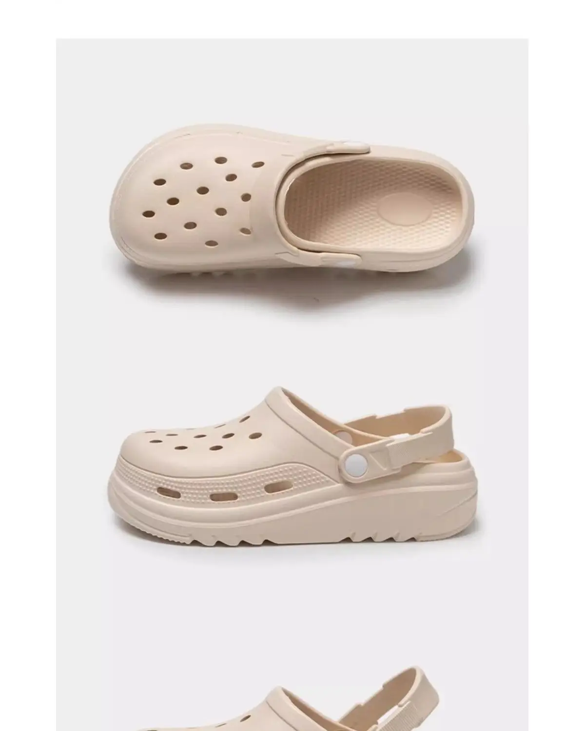 Women Croc Sandals White Thick Soled Non-Slip Summer — feature 31