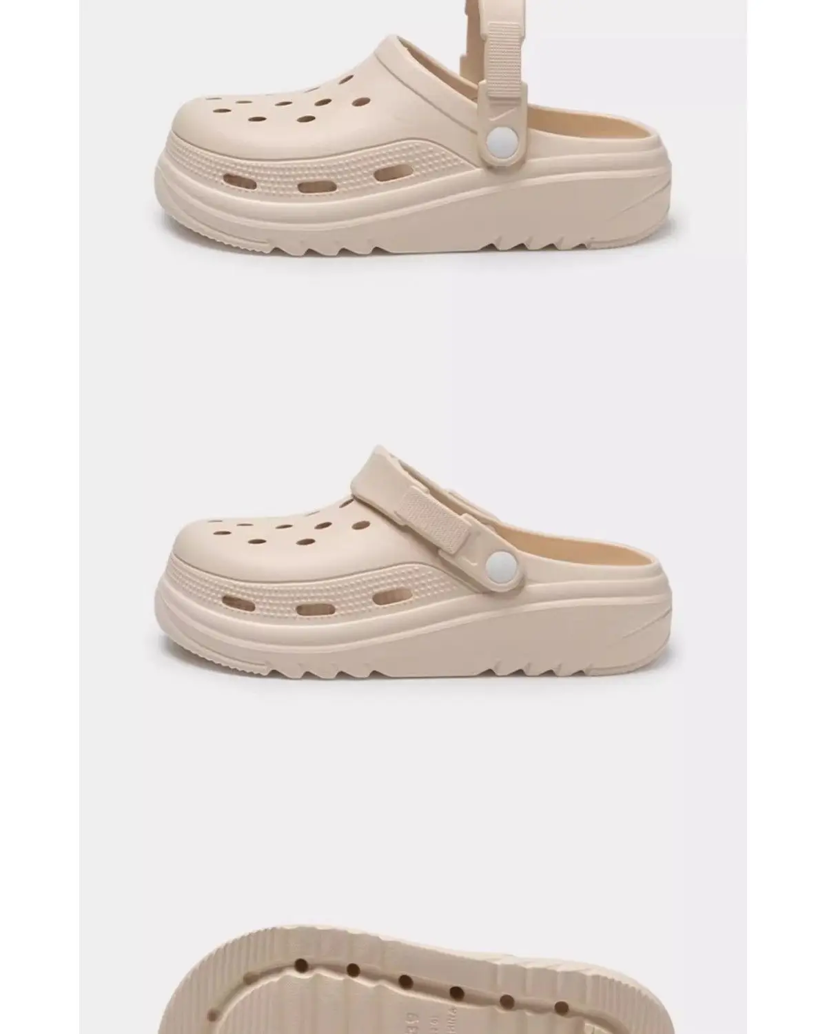 Women Croc Sandals White Thick Soled Non-Slip Summer — feature 33
