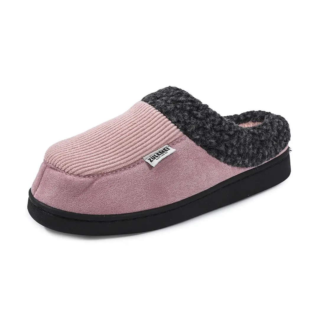 Cross-Border Hot-Selling Indoor Plush Slippers Korean Style Autumn and Winter Couple's Warm Home Non-Slip Cotton Slippers Fashion