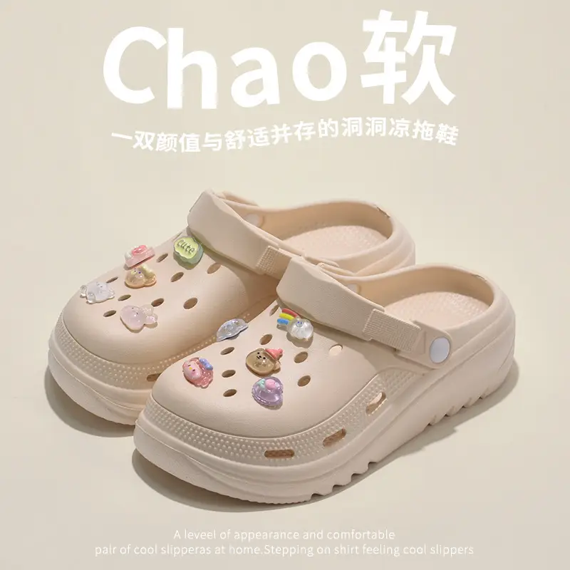 Vietnamese Cross-Border Summer Sports Wear-Resistant Non-Slip Odorless Eva Thick Soft Sole Driving Dual-Use Slippers for Women - Image 30