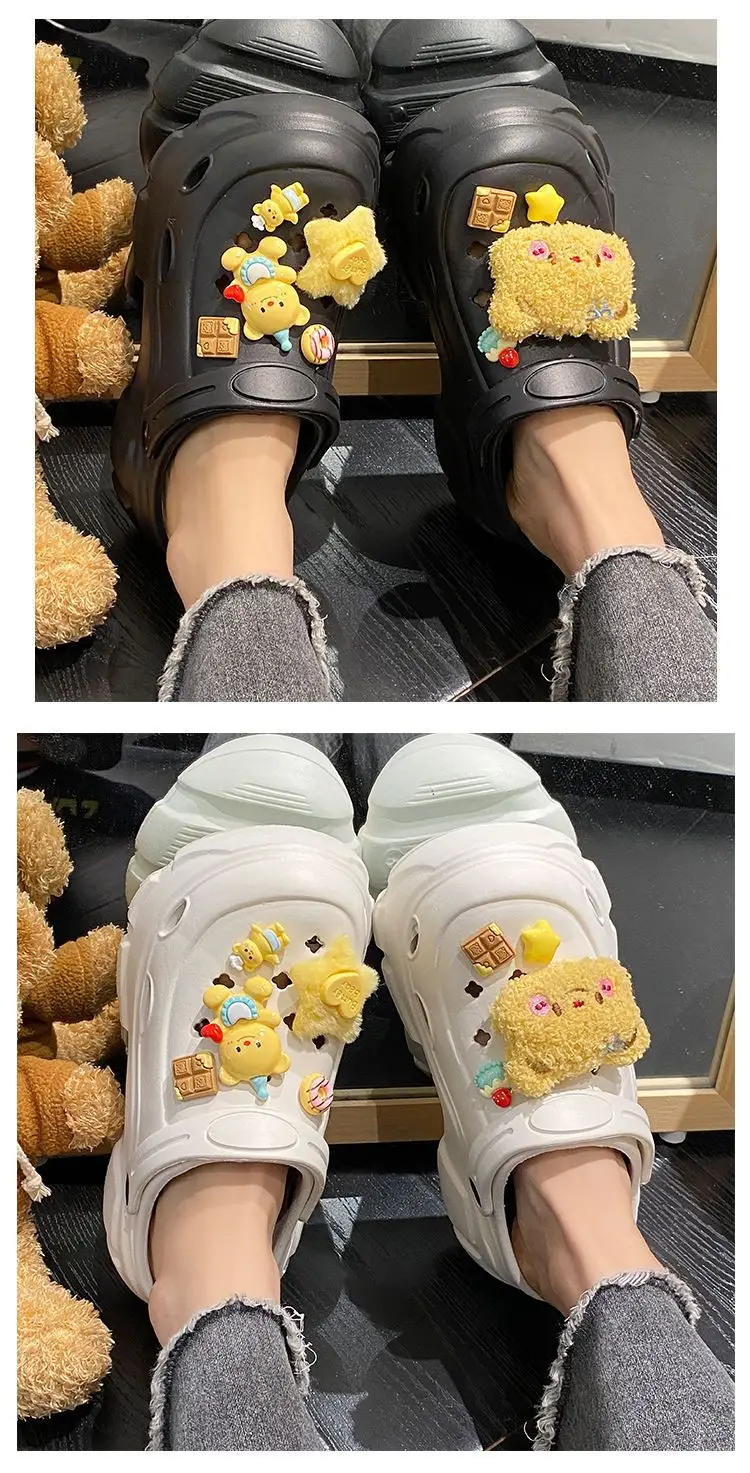 Women EVA Cartoon Hole Shoes Black 2025 Summer — feature 20