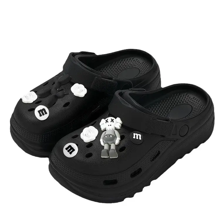 Vietnam's Popular Eva Thick-Soled Clogs for Men, Summer Outdoor Beach Non-Slip Odor-Resistant Platform Closed-Toe Sandals for Women