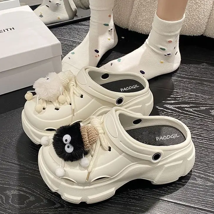 Platform Sole Perforated Shoes for Women, Summer 2026, Outdoor Wear, Eva Thick Sole, Ultra-Comfortable, Thick-Soled Beach Clogs, Non-Slip Sandals - Image 6