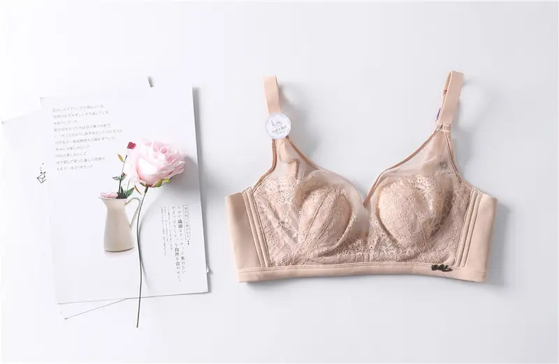 Wireless Lace Cup Bra for Large Busts — feature 14