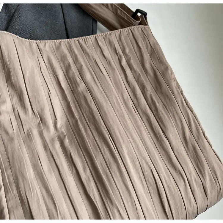 White Pleated Crossbody Bag for Women — feature 23