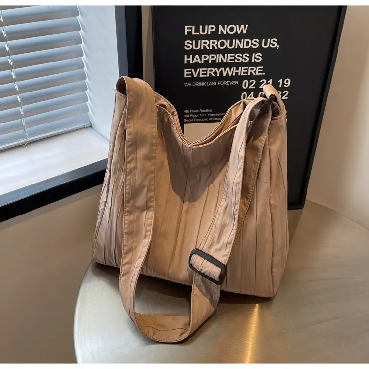 White Pleated Crossbody Bag for Women — feature 31