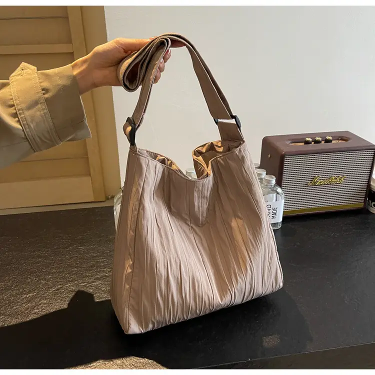 White Pleated Crossbody Bag for Women — feature 33