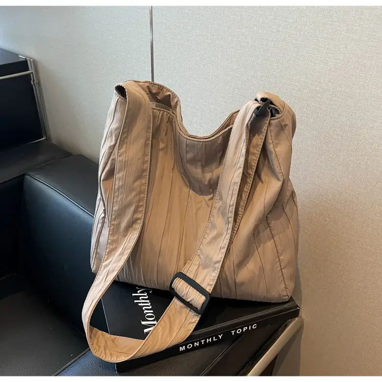 White Pleated Crossbody Bag for Women — feature 43