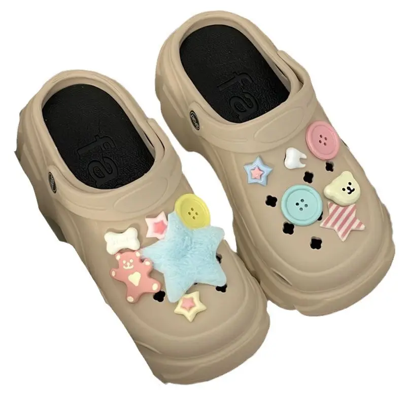 Women's Cute Hole Shoes Black Summer Sandals - Image 8