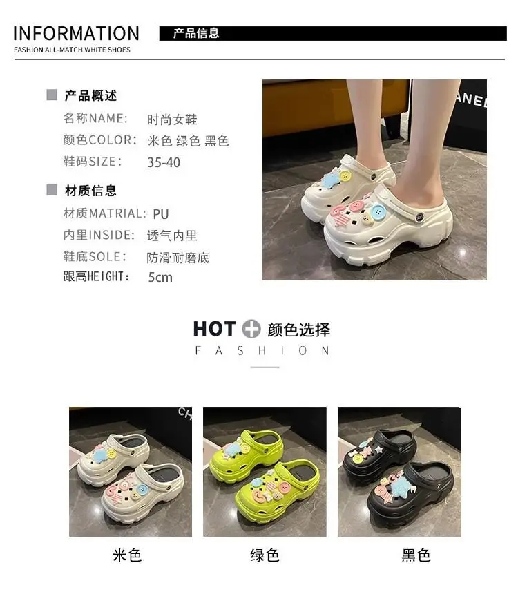 Women's Cute Hole Shoes Black Summer Sandals — feature 15