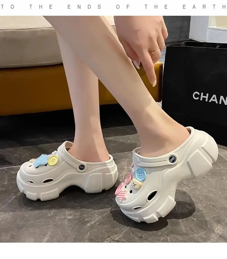 Women's Cute Hole Shoes Black Summer Sandals — feature 21