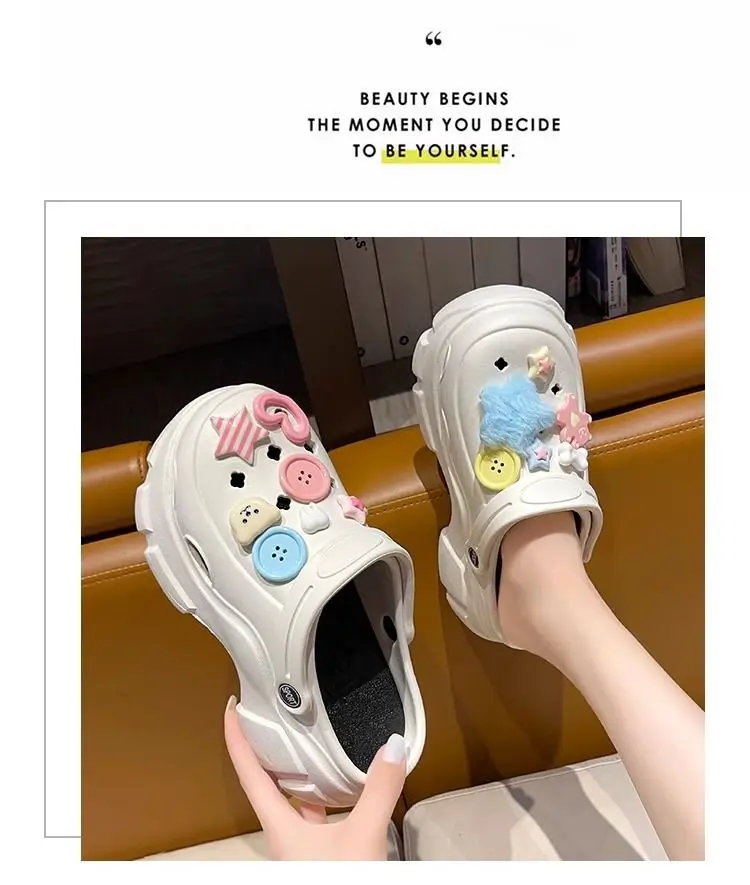 Women's Cute Hole Shoes Black Summer Sandals — feature 23