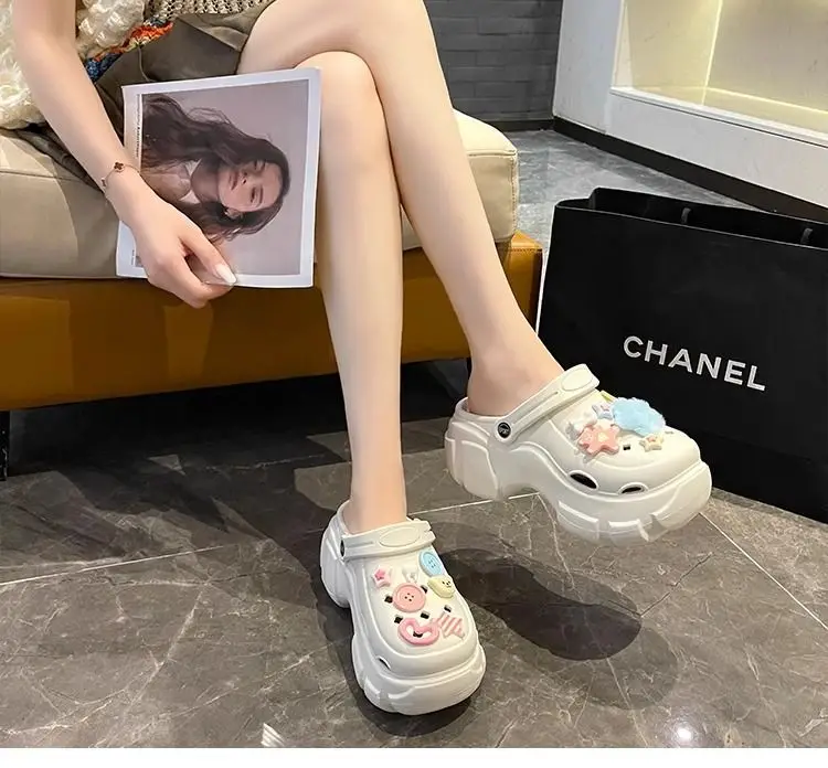 Women's Cute Hole Shoes Black Summer Sandals — feature 24
