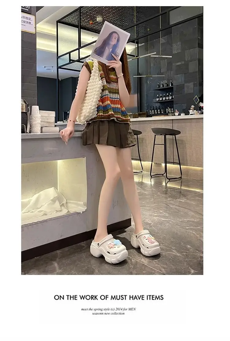 Women's Cute Hole Shoes Black Summer Sandals — feature 25