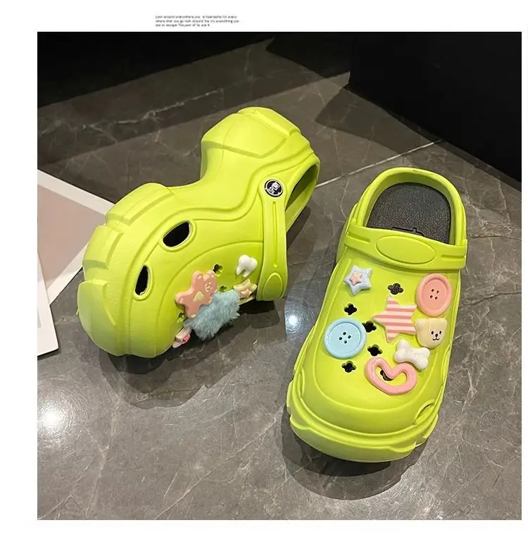 Women's Cute Hole Shoes Black Summer Sandals — feature 44
