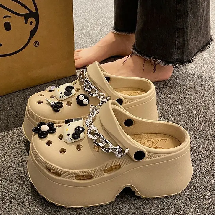 Eva Super Thick Chain Clogs Women Sandals 2025 - Image 7