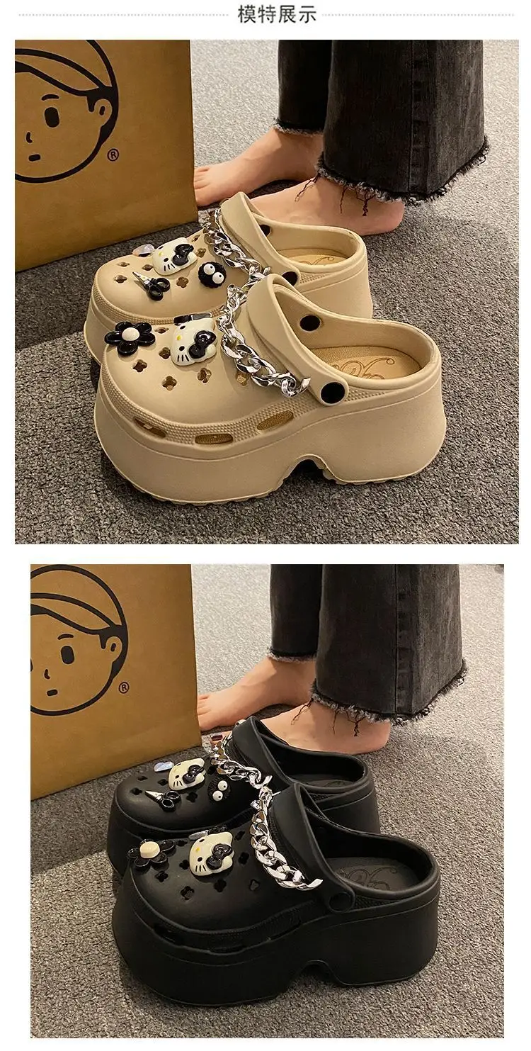 Eva Super Thick Chain Clogs Women Sandals 2025 — feature 13
