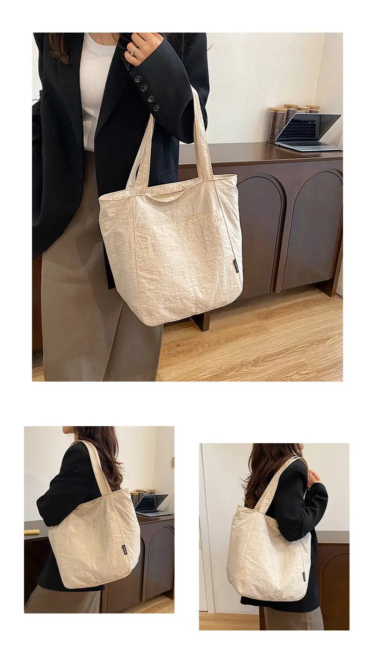 Women Japanese Waterproof Nylon Shoulder Bag Blue Large Capacity β feature 10