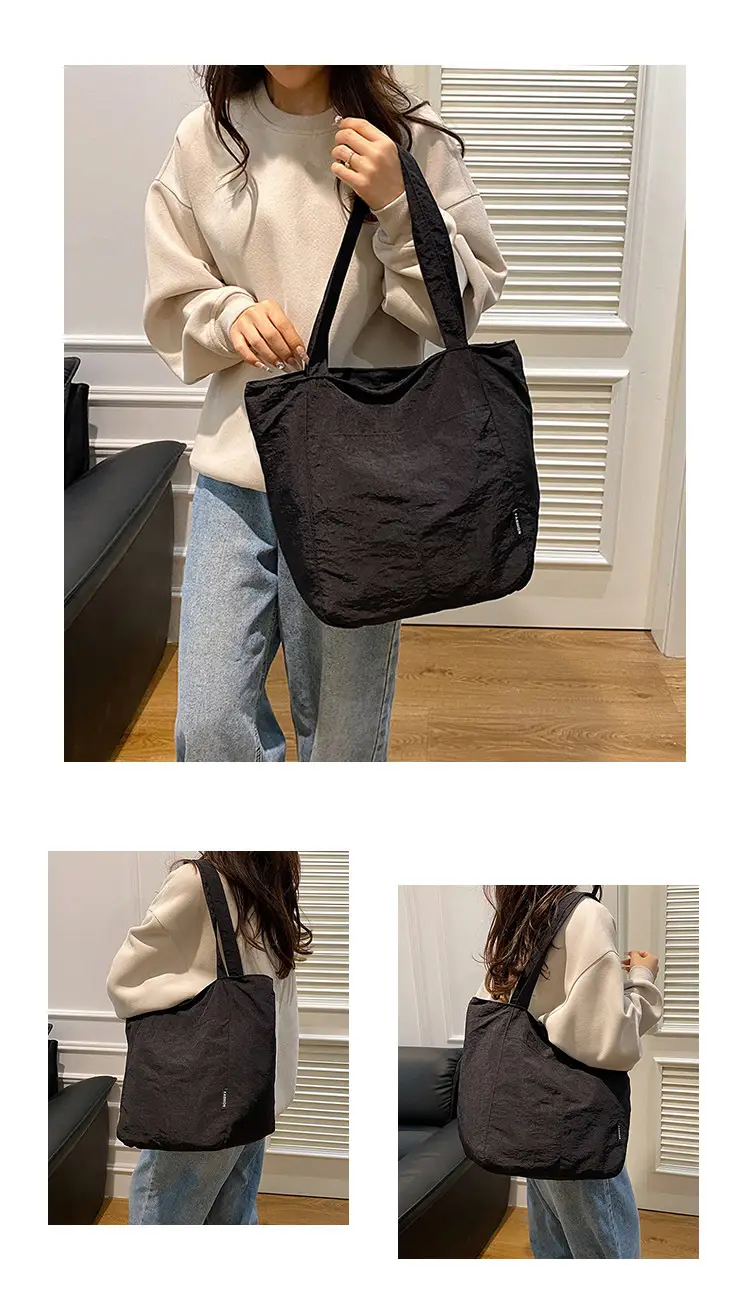 Women Japanese Waterproof Nylon Shoulder Bag Blue Large Capacity β feature 11