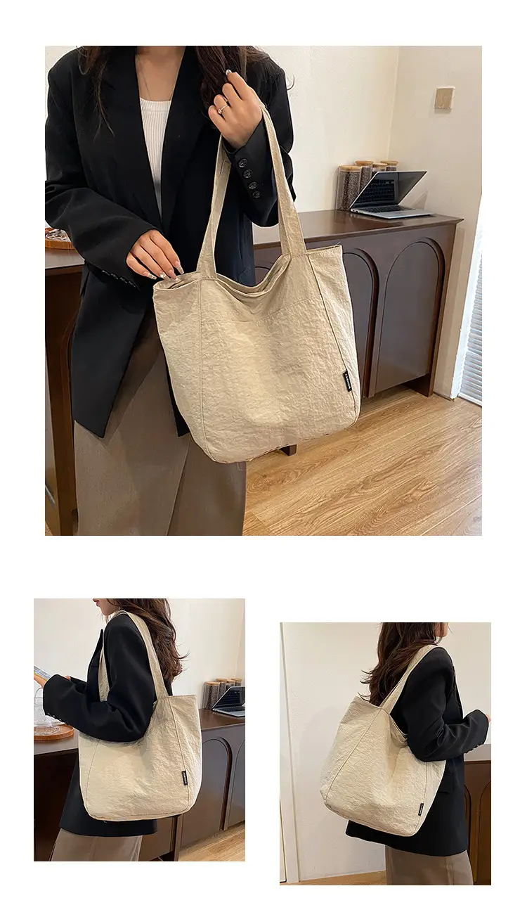 Women Japanese Waterproof Nylon Shoulder Bag Blue Large Capacity β feature 13