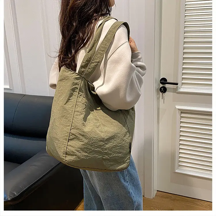 Women Japanese Waterproof Nylon Shoulder Bag Blue Large Capacity β feature 21