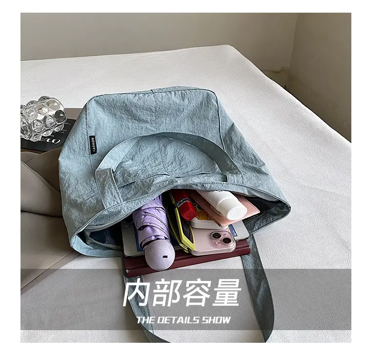 Women Japanese Waterproof Nylon Shoulder Bag Blue Large Capacity β feature 3