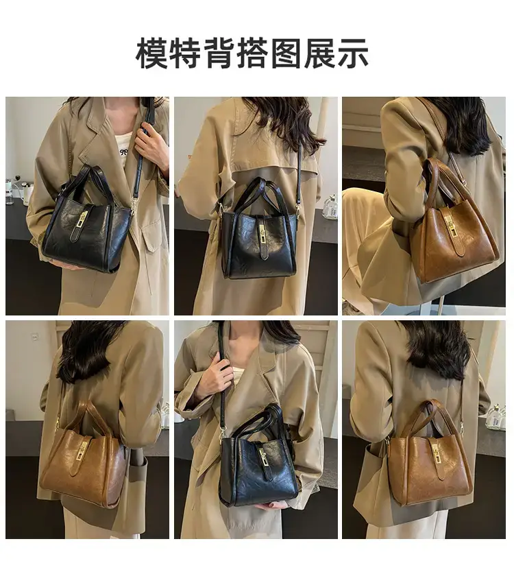 Black Leather Bucket Bag for Women 2024 — feature 8
