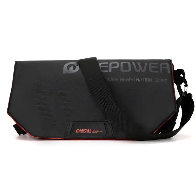 Men's Black Crossbody Bag Large Capacity Multi-Functional