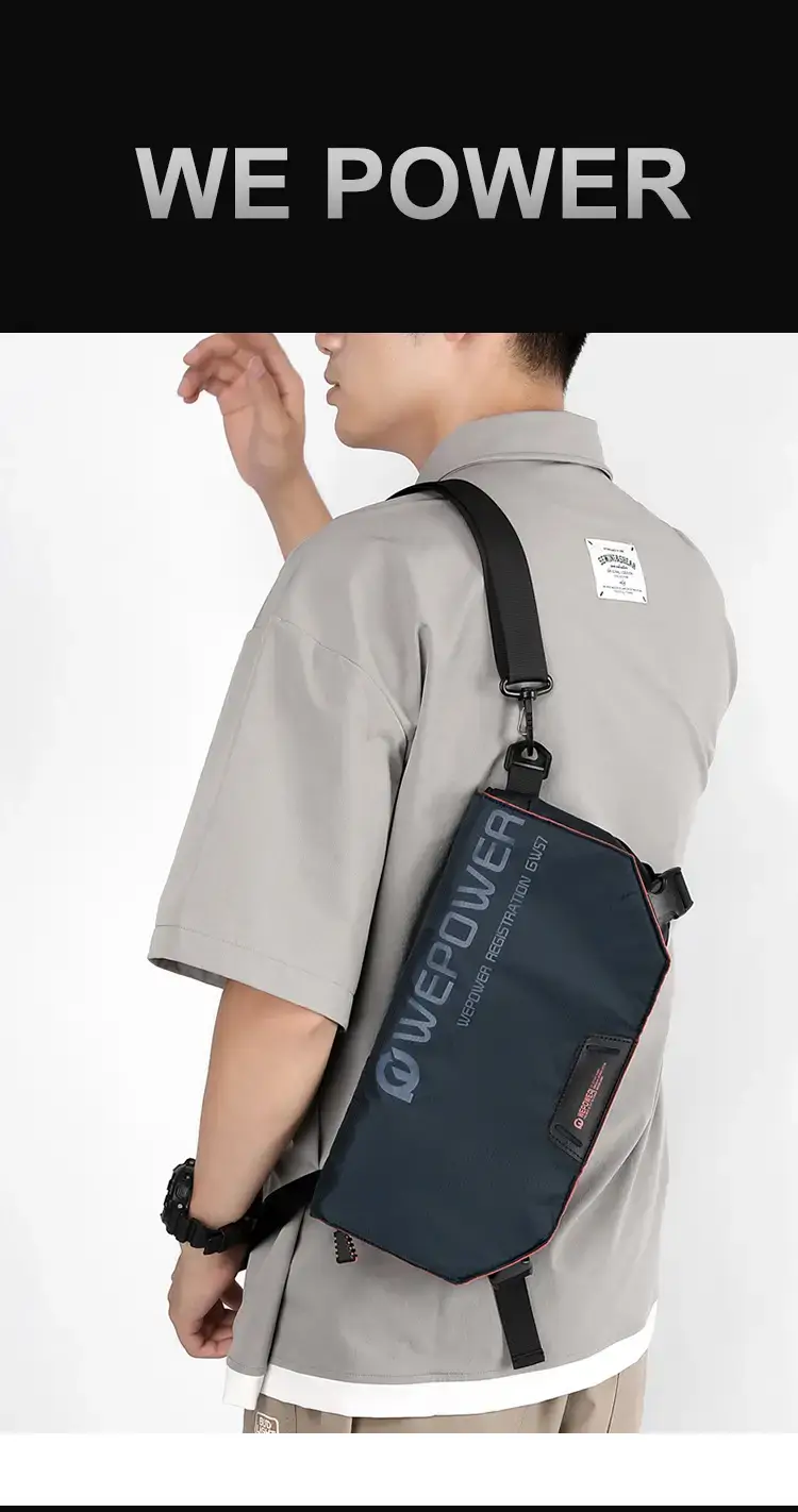 Men's Black Crossbody Bag Large Capacity Multi-Functional — feature 14