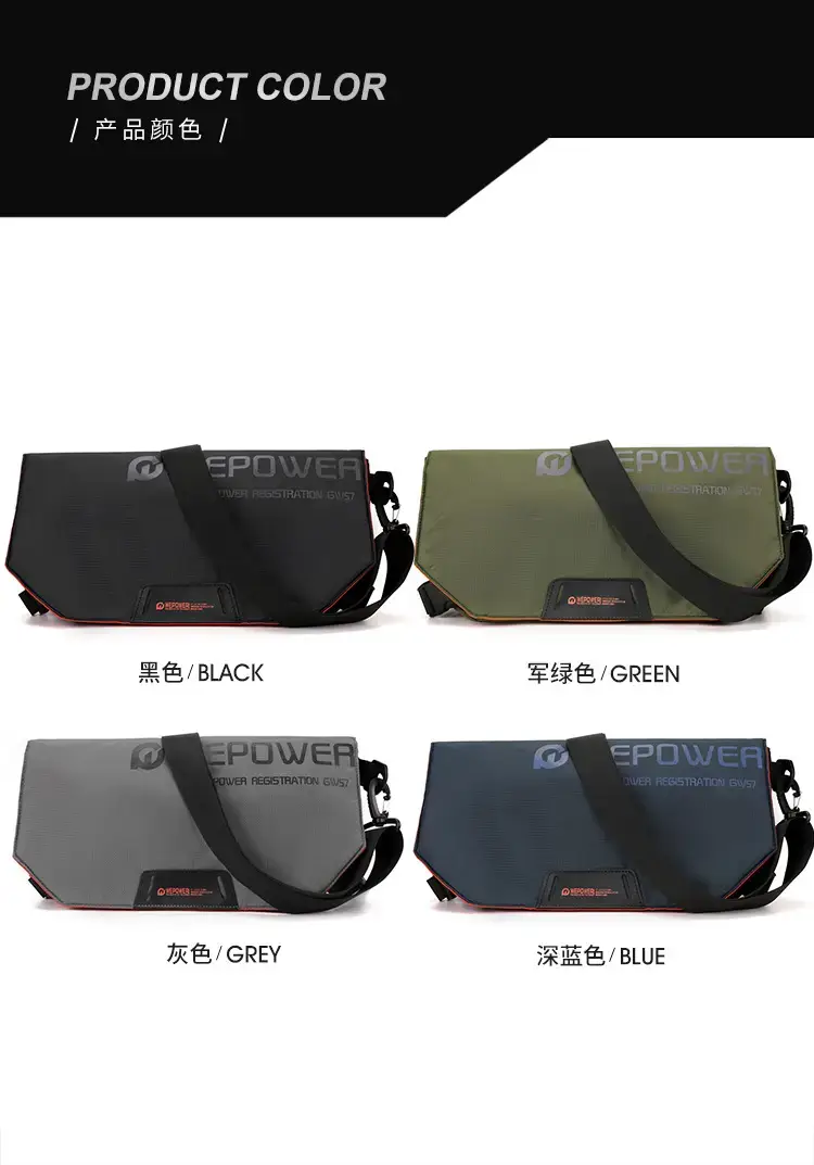 Men's Black Crossbody Bag Large Capacity Multi-Functional — feature 18