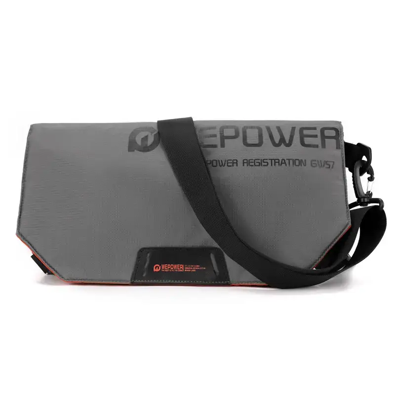 Men's Black Crossbody Bag Large Capacity Multi-Functional