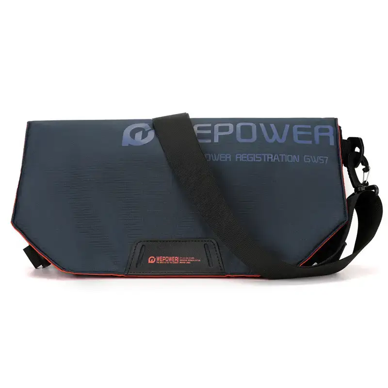Men's Black Crossbody Bag Large Capacity Multi-Functional