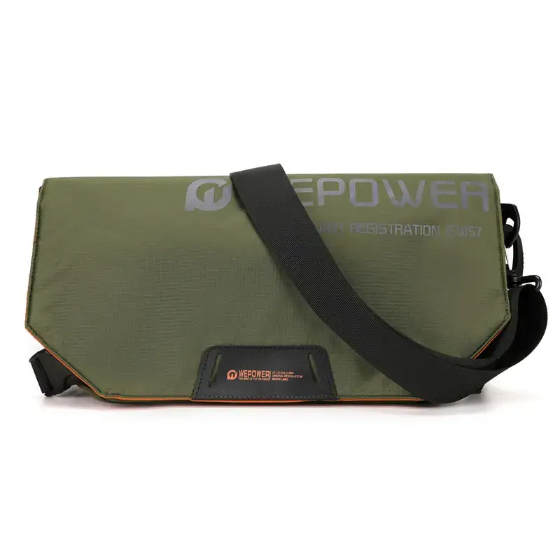 Men's Black Crossbody Bag Large Capacity Multi-Functional