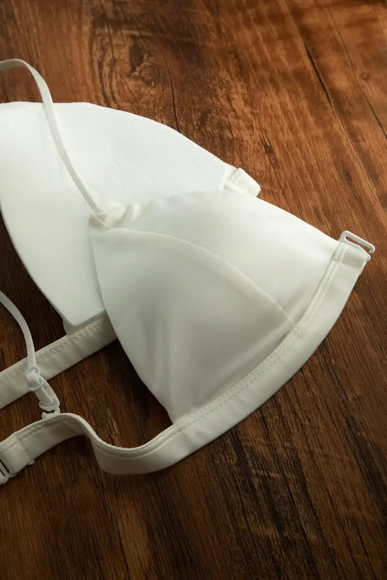 White French Triangle Cup Bra Satin New Style — feature 6