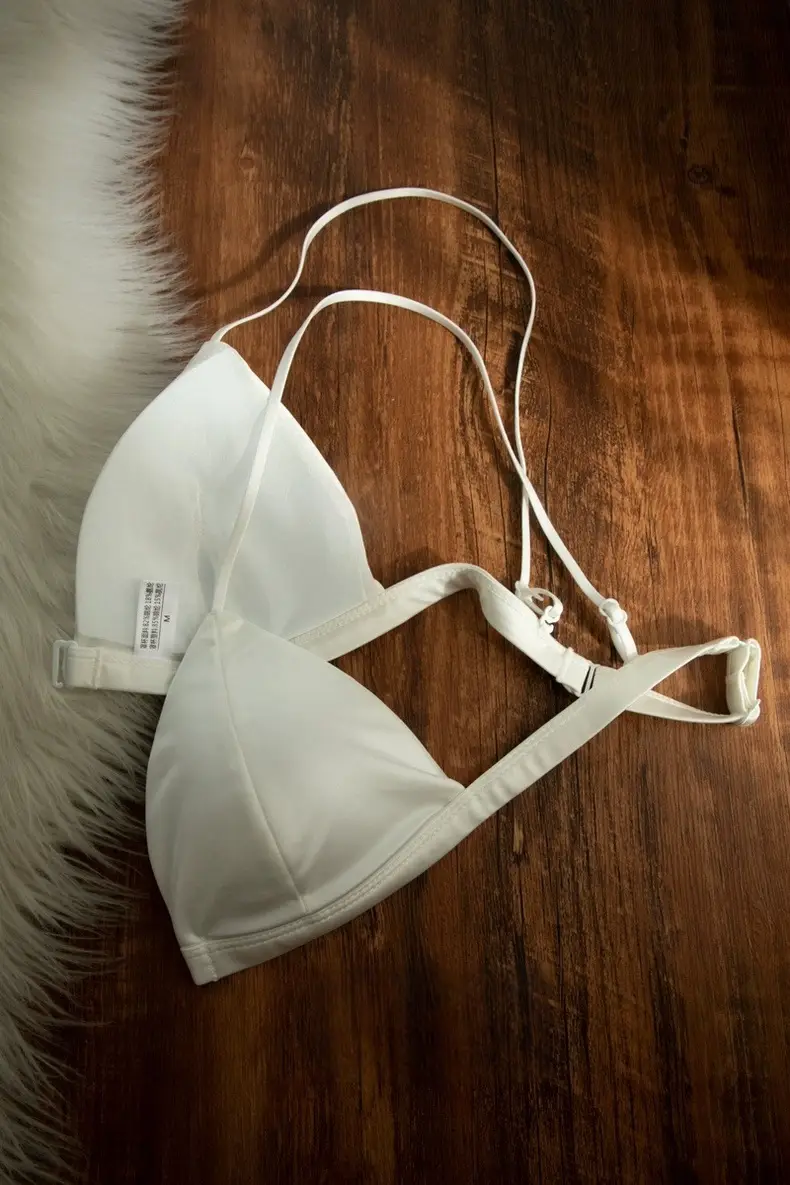 White French Triangle Cup Bra Satin New Style — feature 7