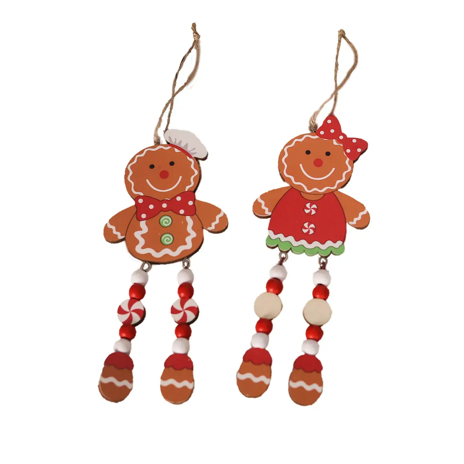 Gingerbread Man Christmas Tree Pendant Couple Set - Image 7