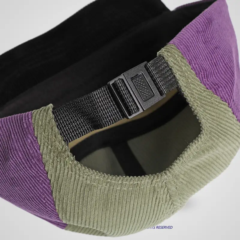 Vintage Embroidered Corduroy Hat Women Autumn Winter Korean Style Cap - Image 9