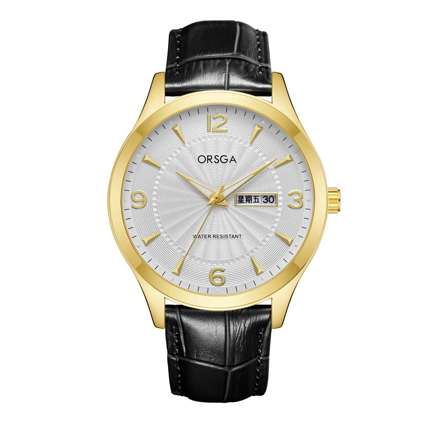 Black Belt Gold Shell White Face
