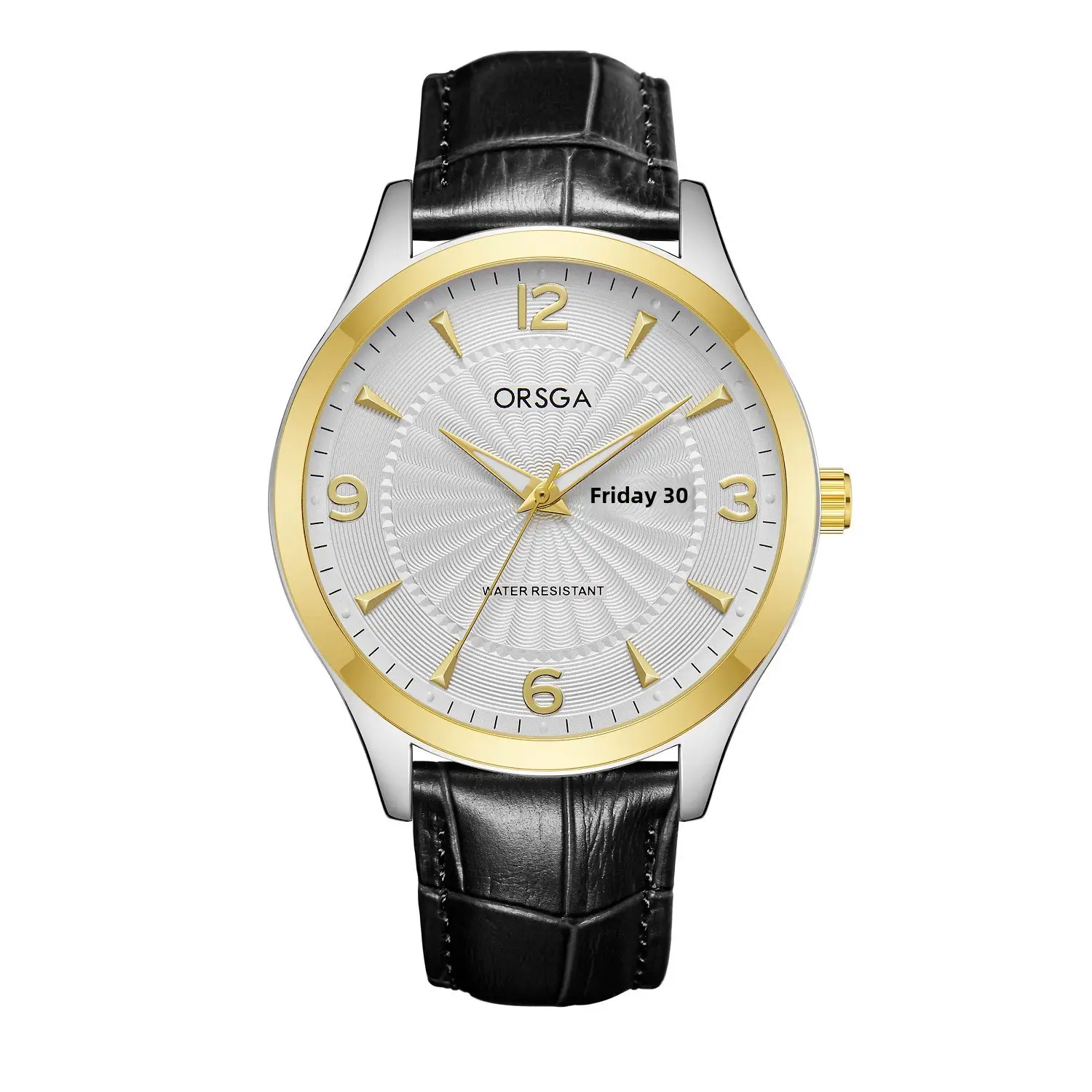 ORSGA Men's Blue Leather Calendar Watch - Image 11