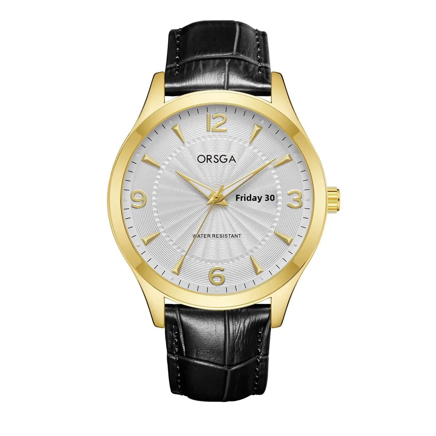 ORSGA Men's Blue Leather Calendar Watch - Image 15