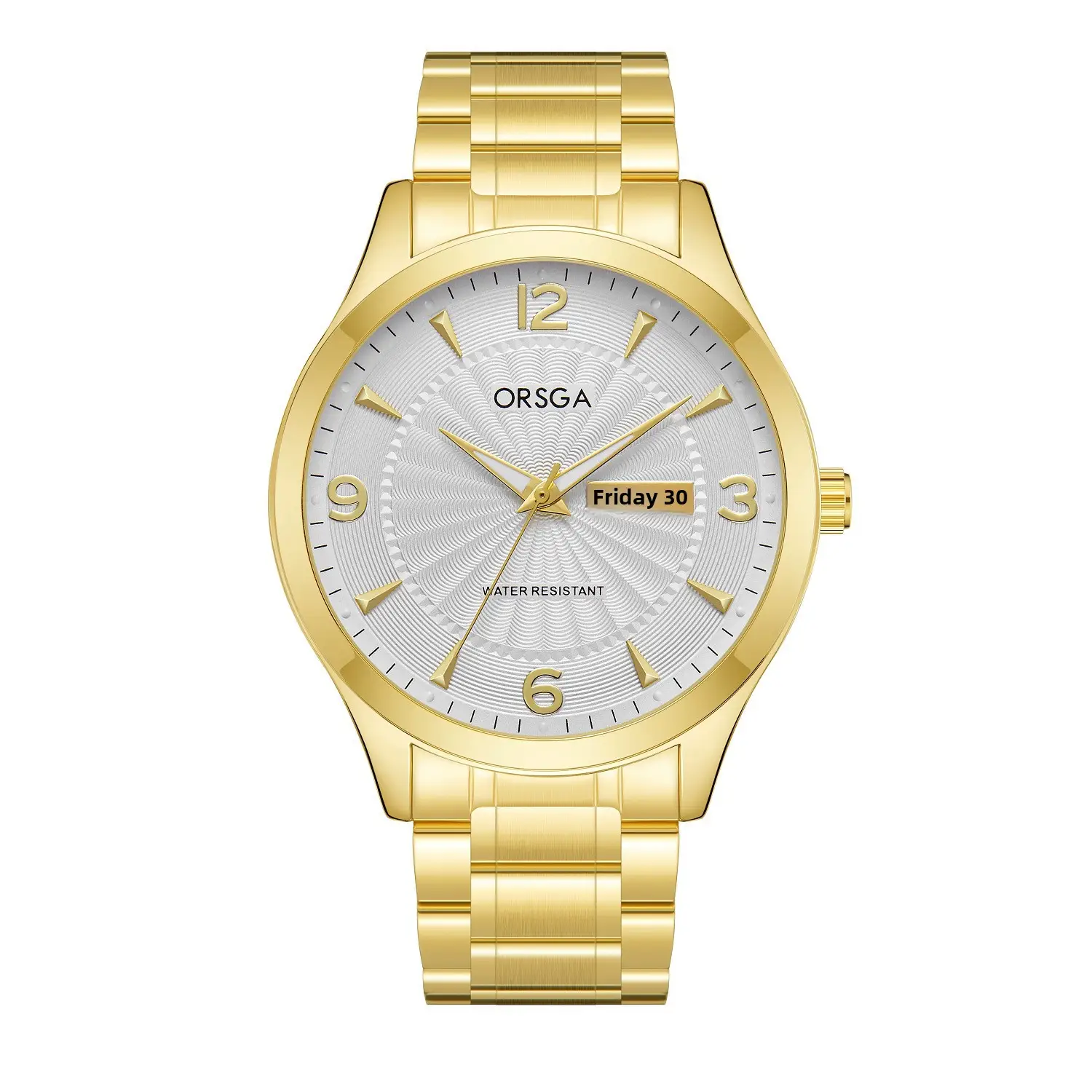 ORSGA Men's Blue Leather Calendar Watch - Image 2