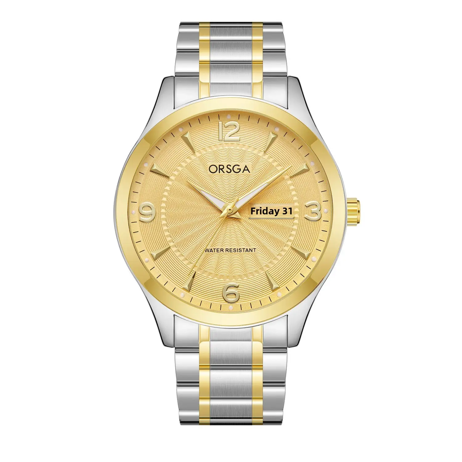 ORSGA Men's Blue Leather Calendar Watch - Image 3
