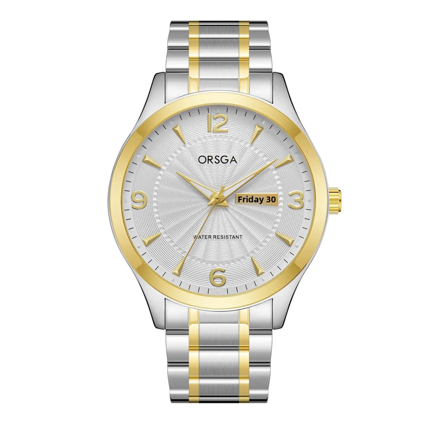 ORSGA Men's Blue Leather Calendar Watch - Image 4