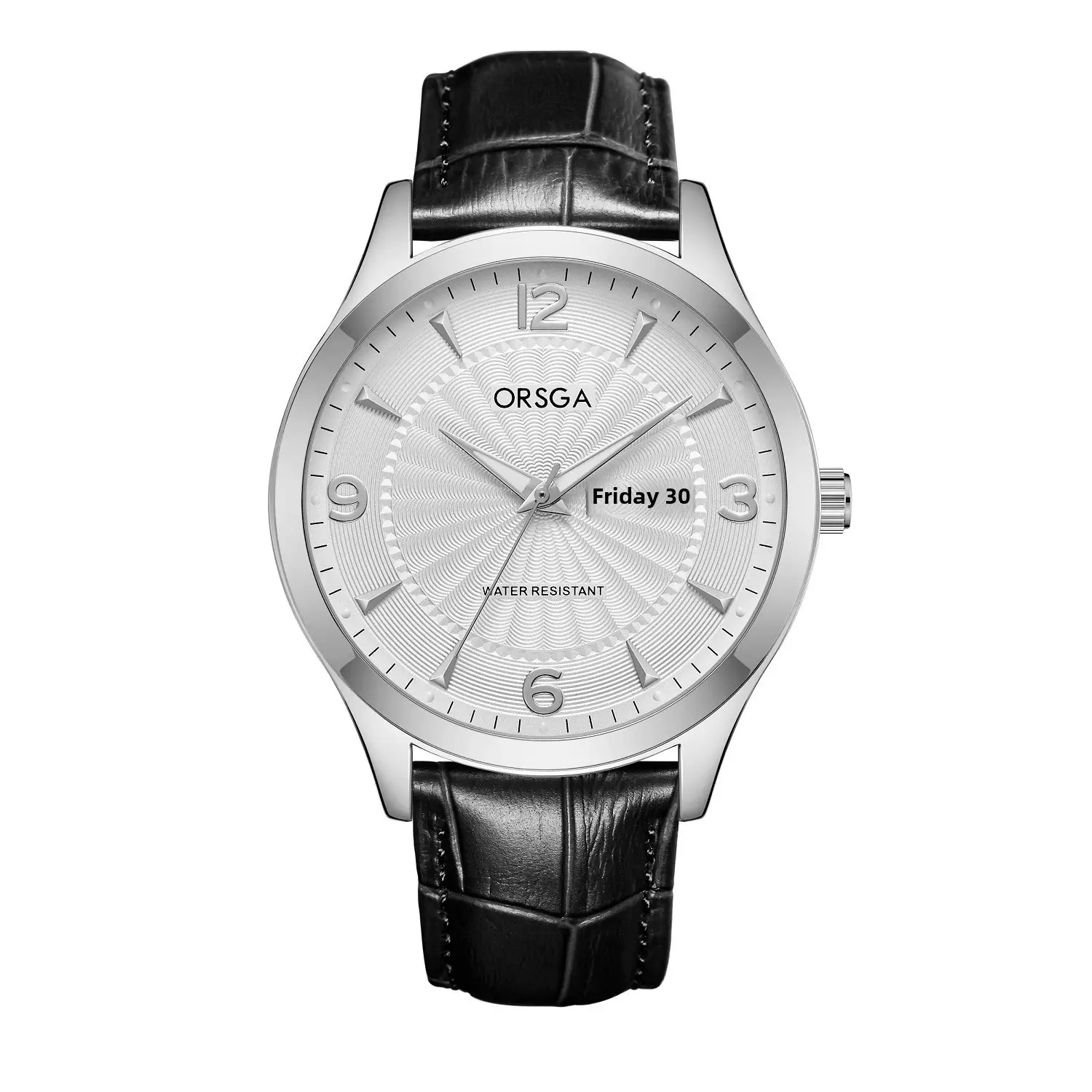 ORSGA Men's Blue Leather Calendar Watch - Image 7